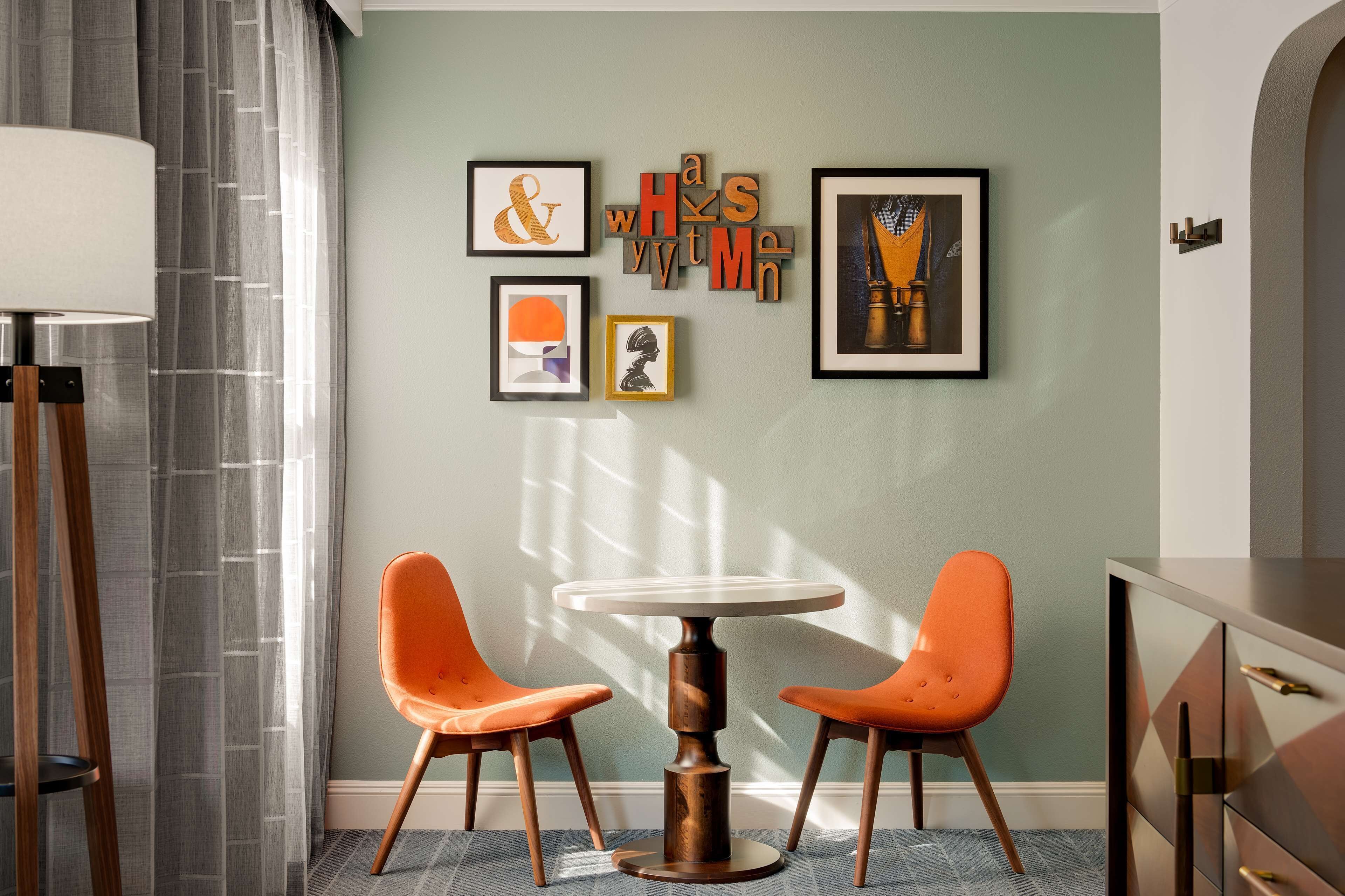 junior suite, 1 king bed with sofa bed | living area | flat-screen tv