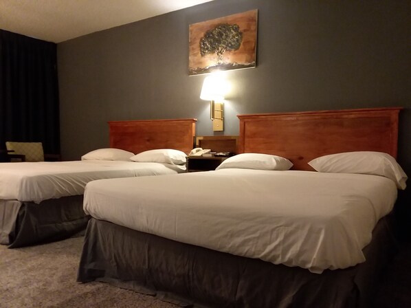 Room, 2 Queen Beds, Non Smoking | Free WiFi, alarm clocks