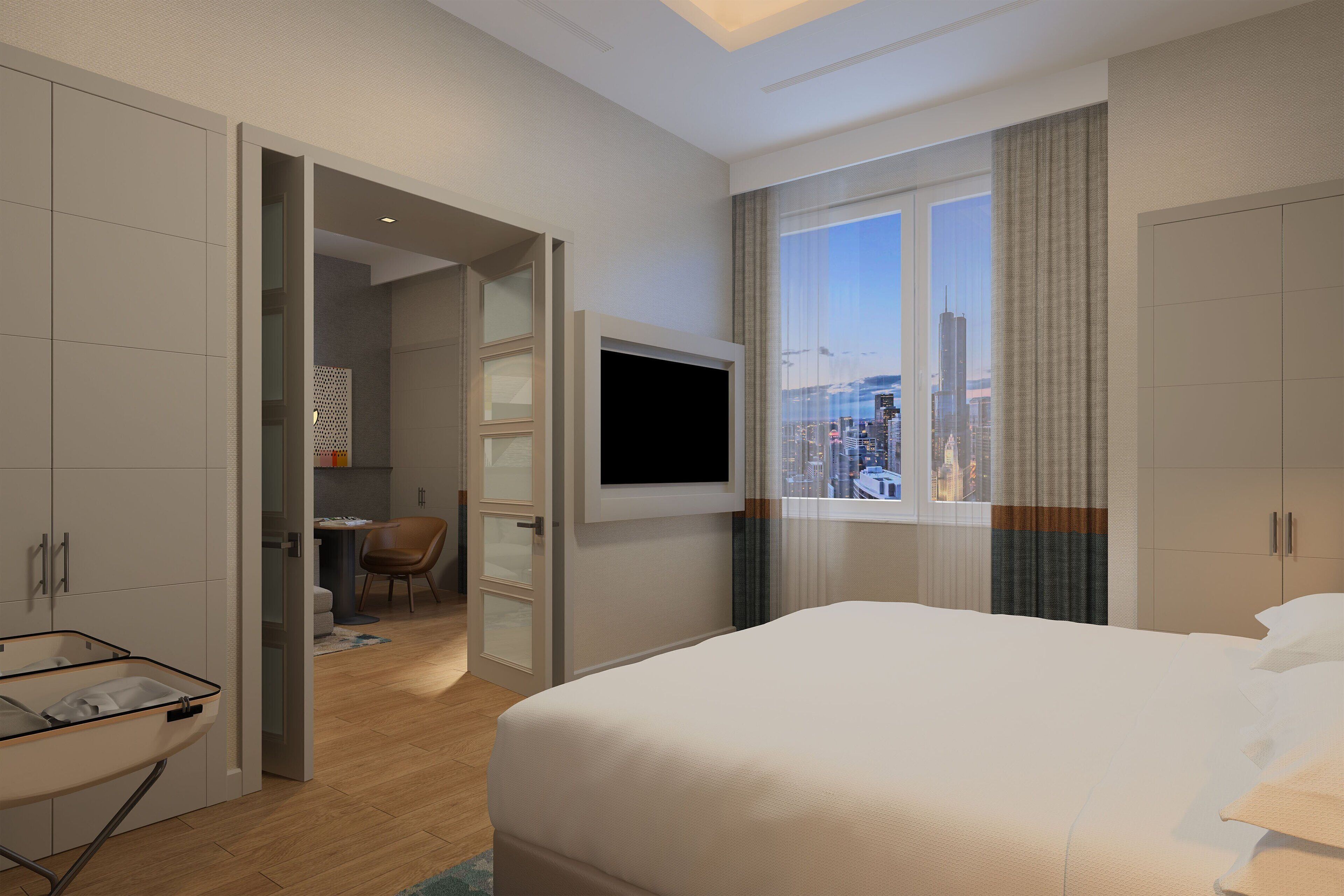 Hypo-allergenic bedding, minibar, in-room safe, individually decorated