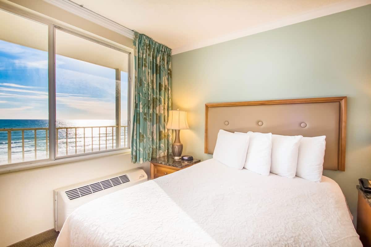 Premium bedding, blackout drapes, iron/ironing board, free WiFi