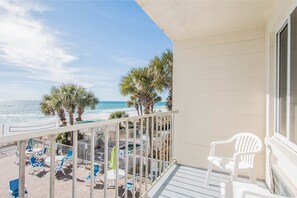 Deluxe Double Room, 2 Queen Beds, Accessible, Beach View | Balcony