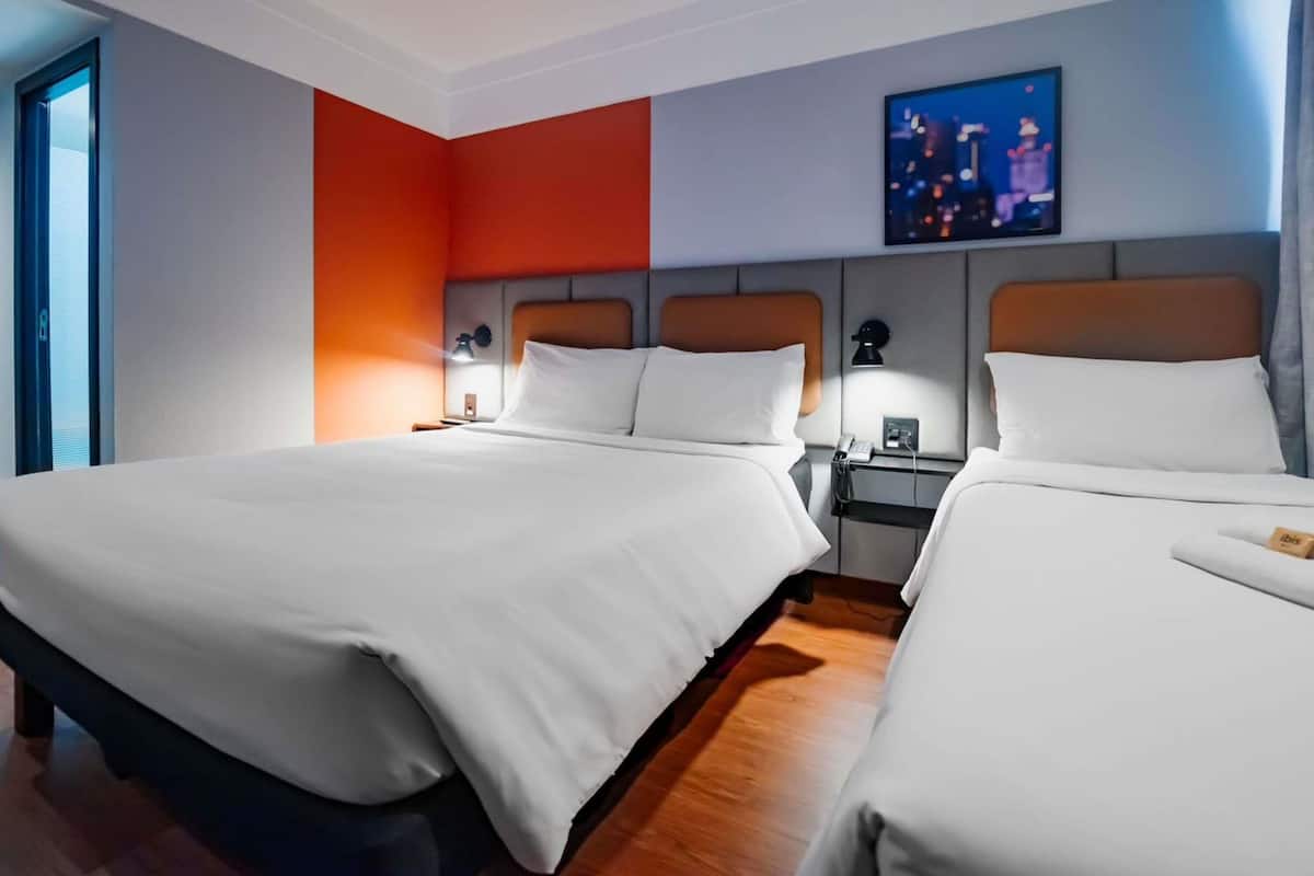 Standard Room, Multiple Beds | Minibar, in-room safe, desk, iron/ironing board