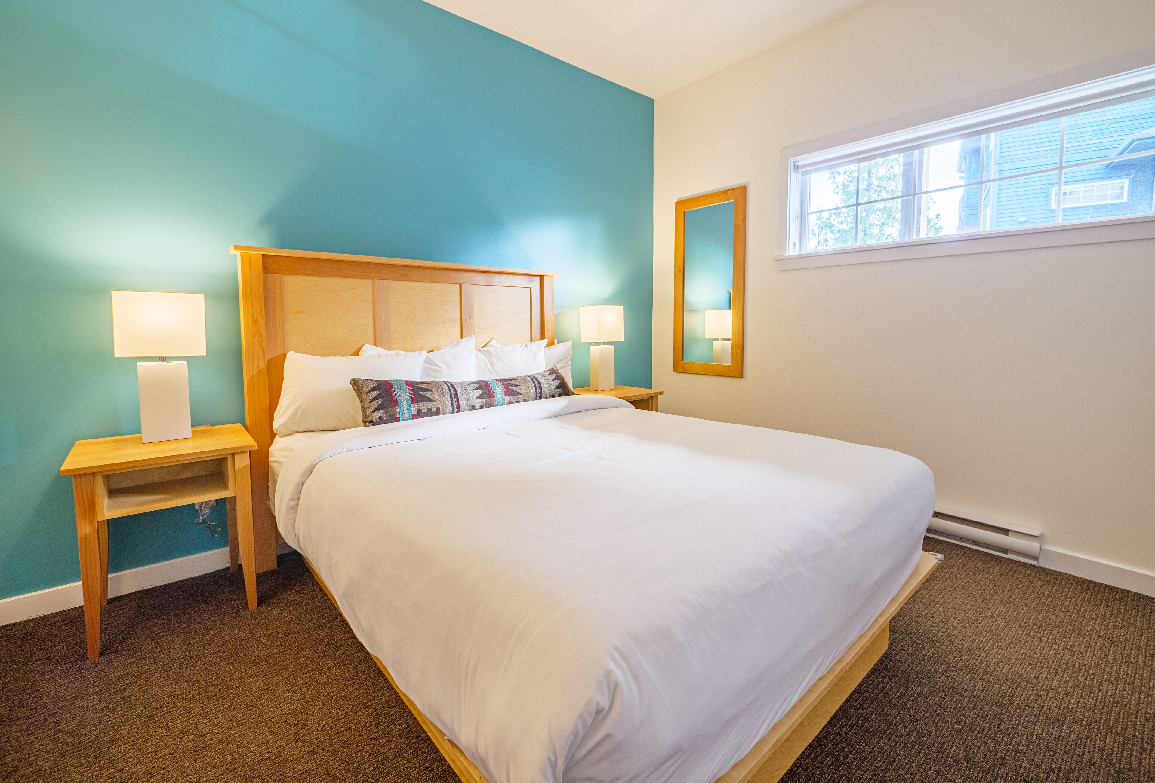 premium bedding, down duvets, individually decorated