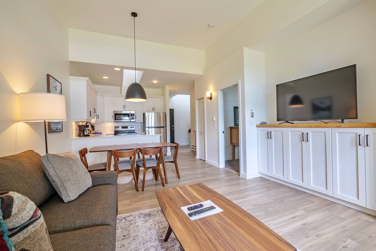 tv, fireplace, pay films