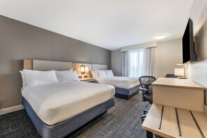 Standard Room, 2 Queen Beds, Non Smoking | Premium bedding, laptop workspace, iron/ironing board - Days Inn & Suites by Wyndham Thunder Bay (Thunder Bay)