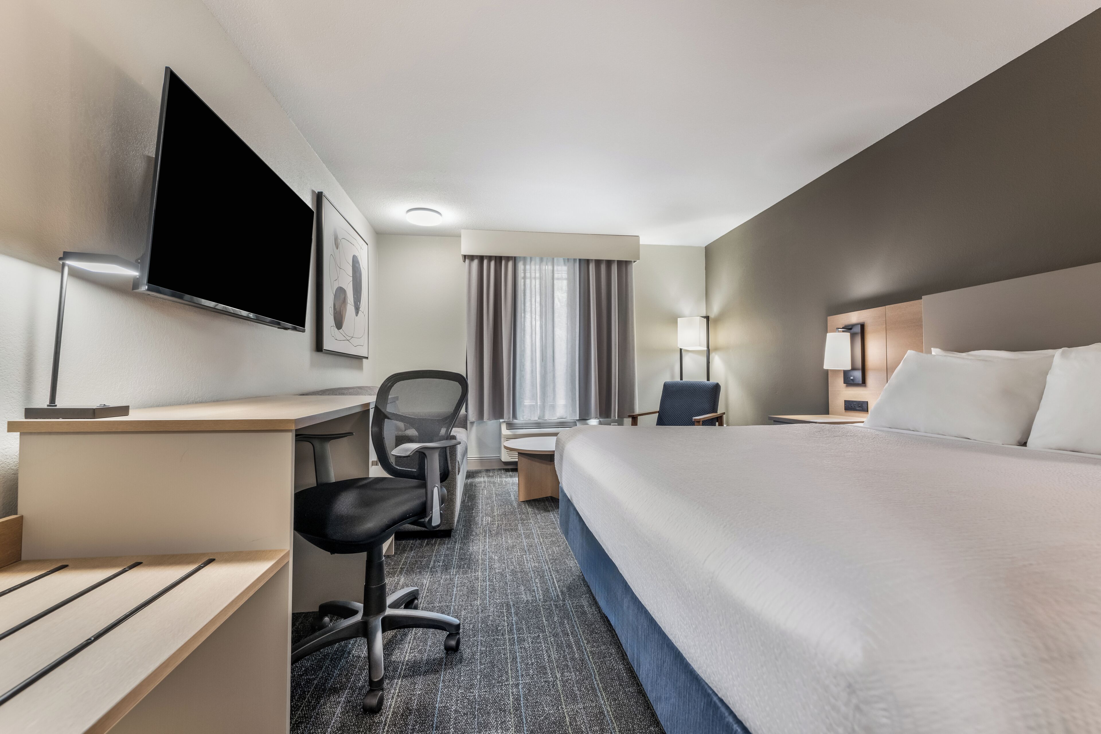 Business Room, 1 King Bed, Non Smoking | Premium bedding, laptop workspace, iron/ironing board