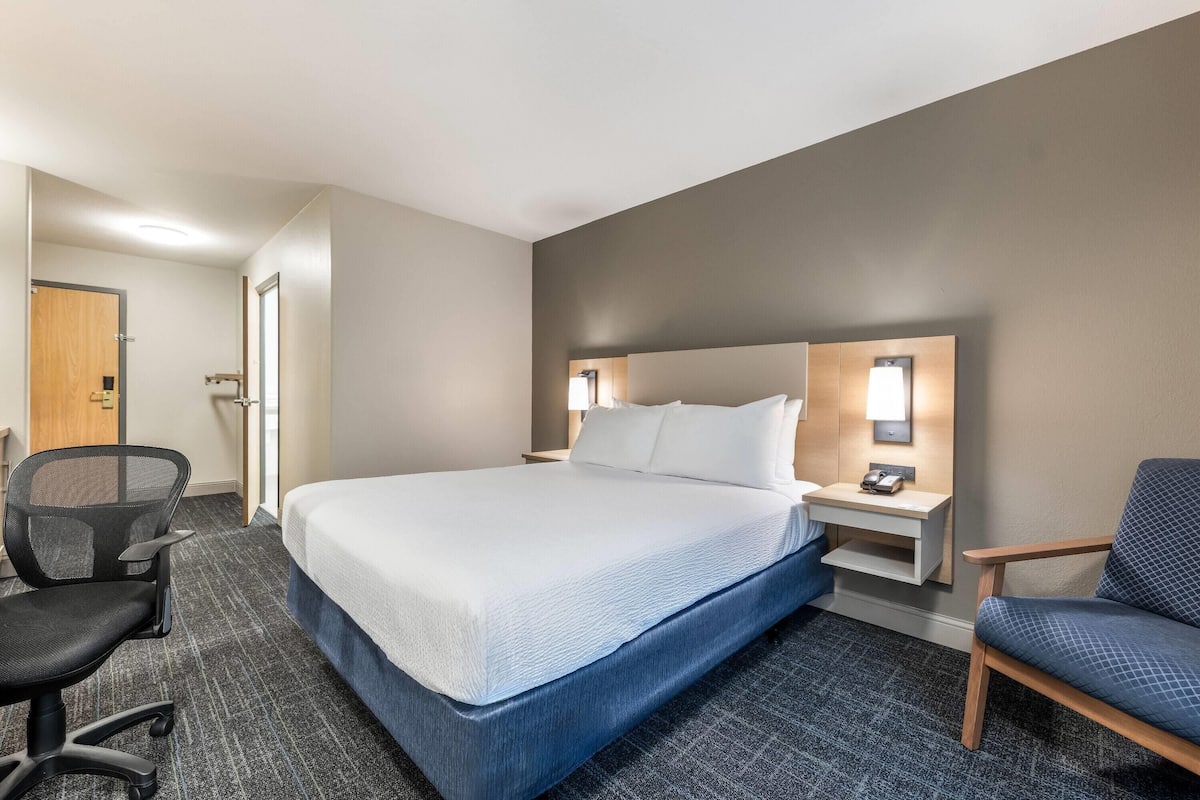 Room, 1 Queen Bed, Accessible, Non Smoking | Premium bedding, laptop workspace, iron/ironing board, WiFi (free)