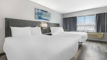 Standard Room, 2 Queen Beds, Non Smoking | Premium bedding, down comforters, desk, blackout drapes