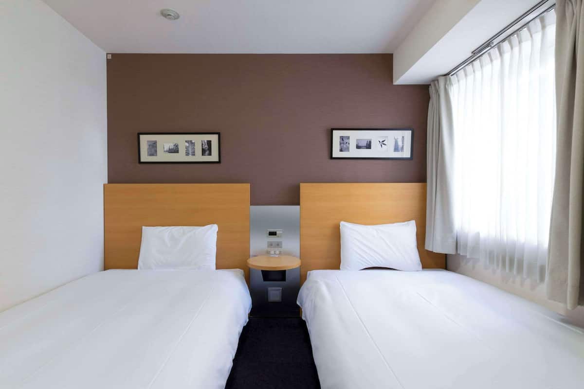 Twin Economy 2 Single Beds, Non Smoking | Desk, blackout drapes, iron/ironing board, free WiFi