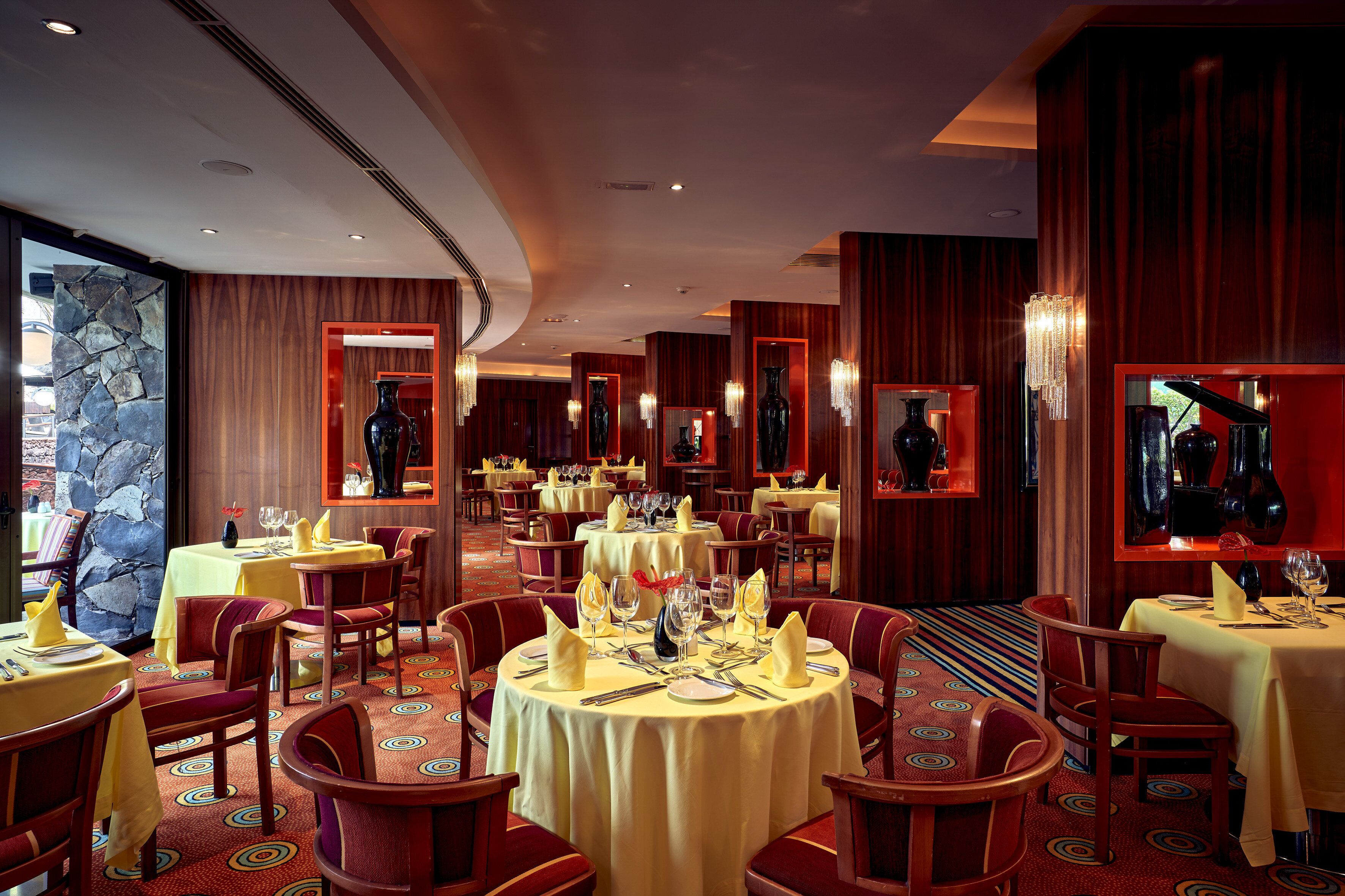 3 restaurants, breakfast, lunch, dinner served; mediterranean cuisine