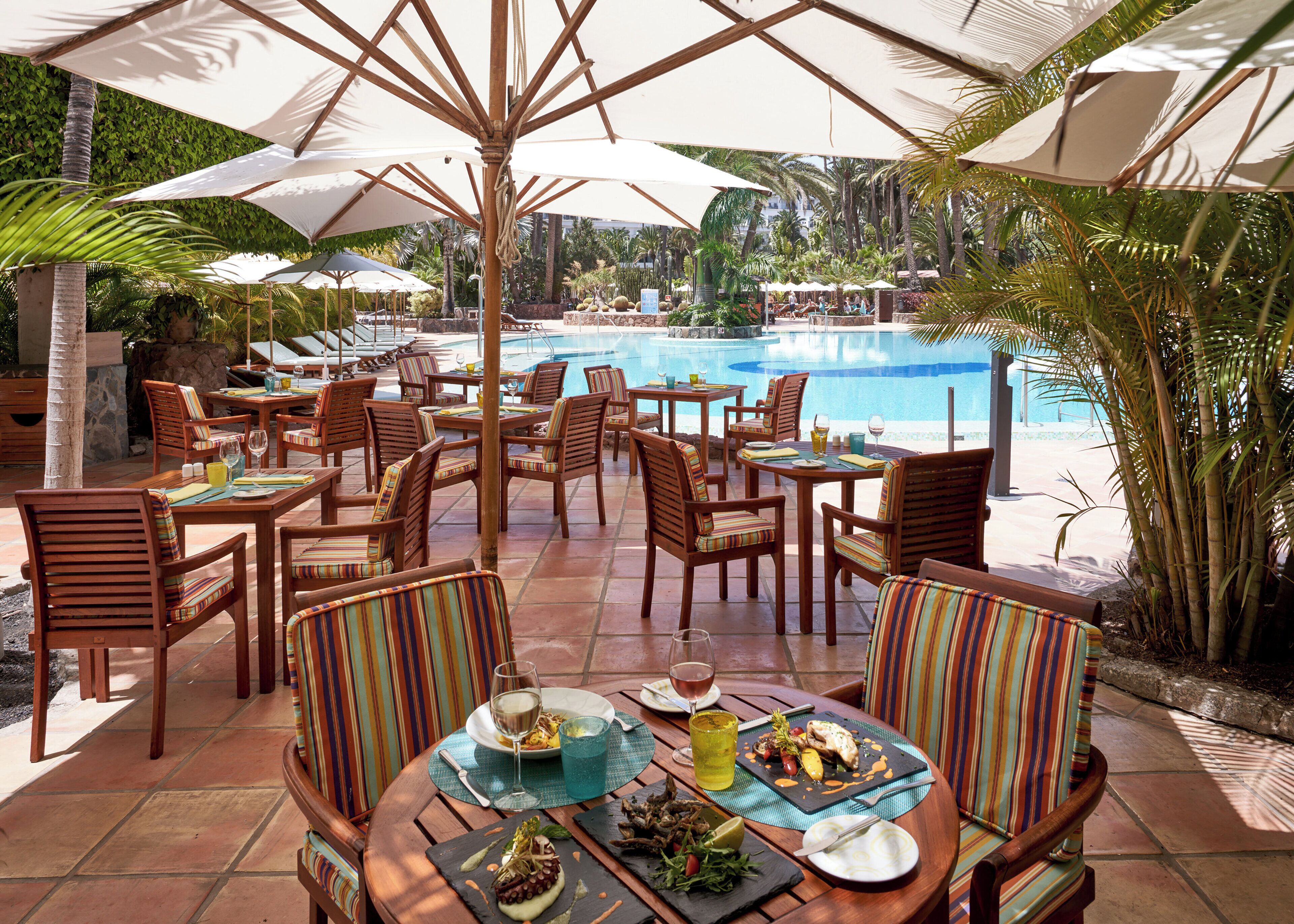 3 restaurants, breakfast, lunch, dinner served; mediterranean cuisine