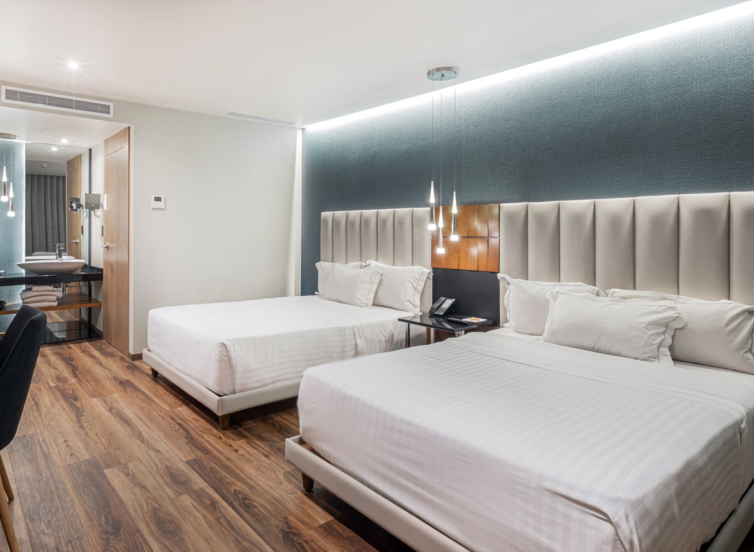 Ropa de cama de alta calidad y colchones con pillow-top 
