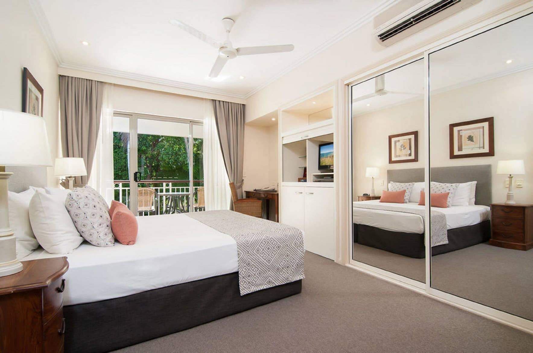 Individually decorated, individually furnished, desk, blackout curtains