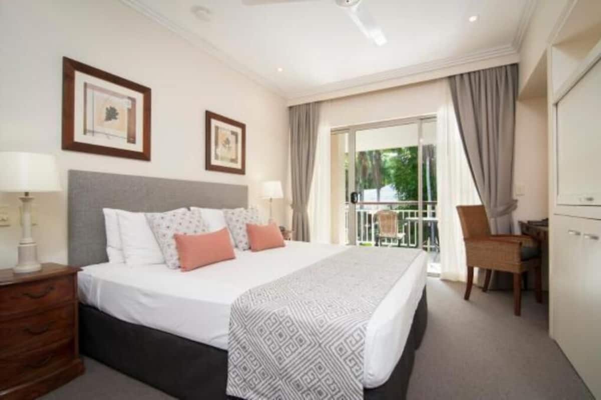 Individually decorated, individually furnished, desk, blackout curtains