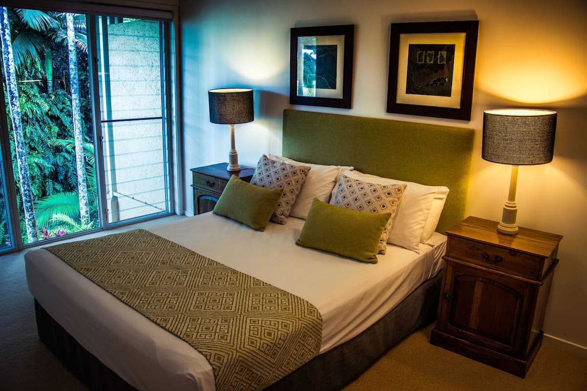 Individually decorated, individually furnished, desk, blackout curtains