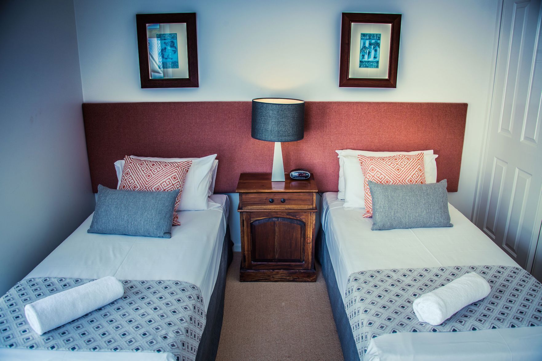 Individually decorated, individually furnished, desk, blackout curtains