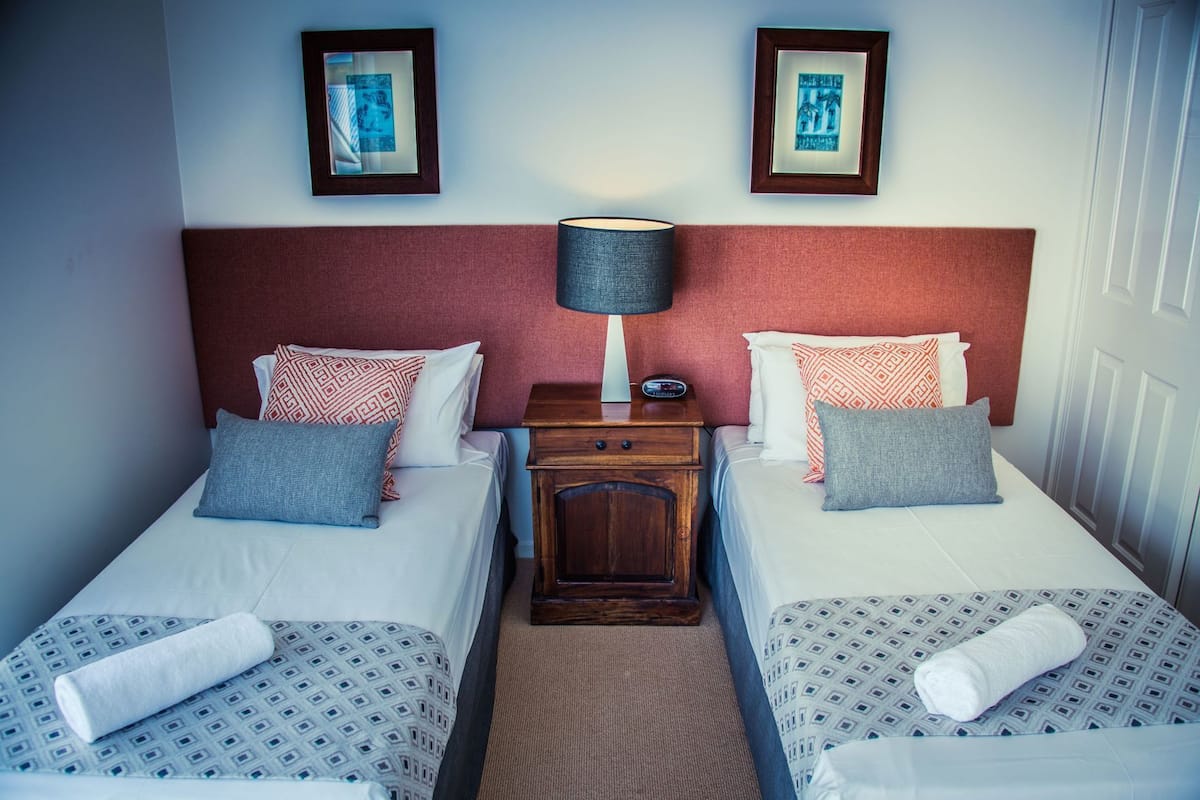 Individually decorated, individually furnished, desk, blackout curtains