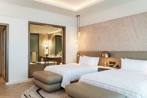 Deluxe Room, 2 Twin Beds, Sea View | Premium bedding, pillowtop beds, minibar, in-room safe