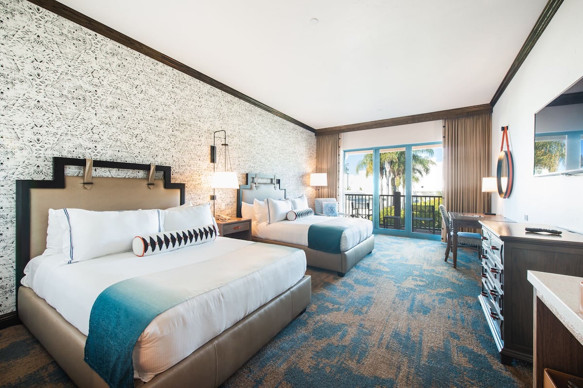 City Room, 2 Queen Beds, Balcony, City View | 1 bedroom, premium bedding, in-room safe, desk