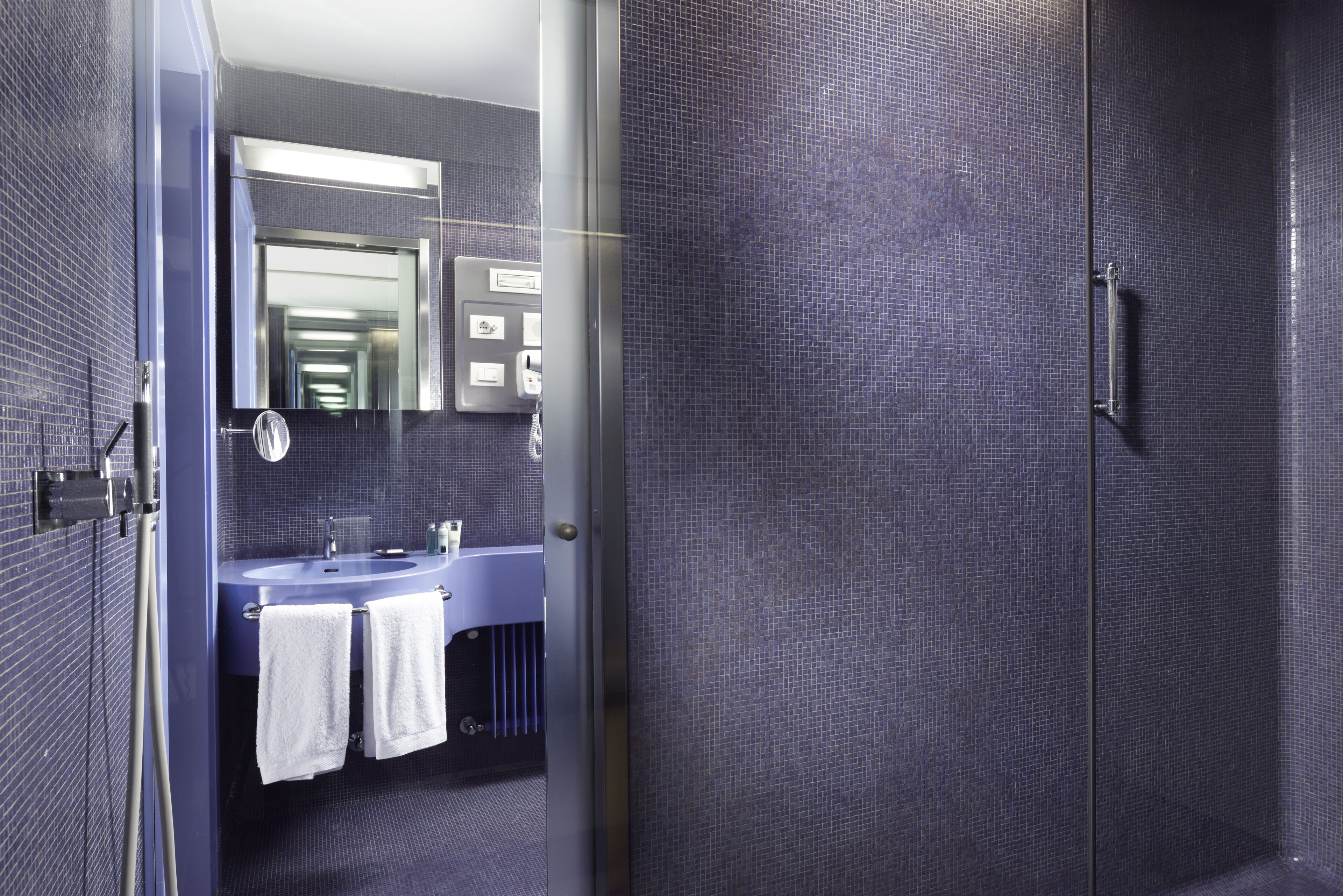 rainfall showerhead, free toiletries, hair dryer, bidet