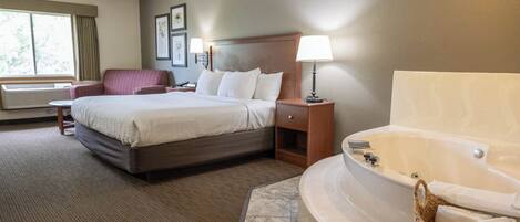 Desk, blackout drapes, iron/ironing board, free cribs/infant beds