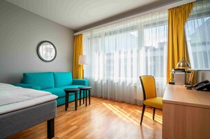 Pillowtop beds, minibar, in-room safe, desk