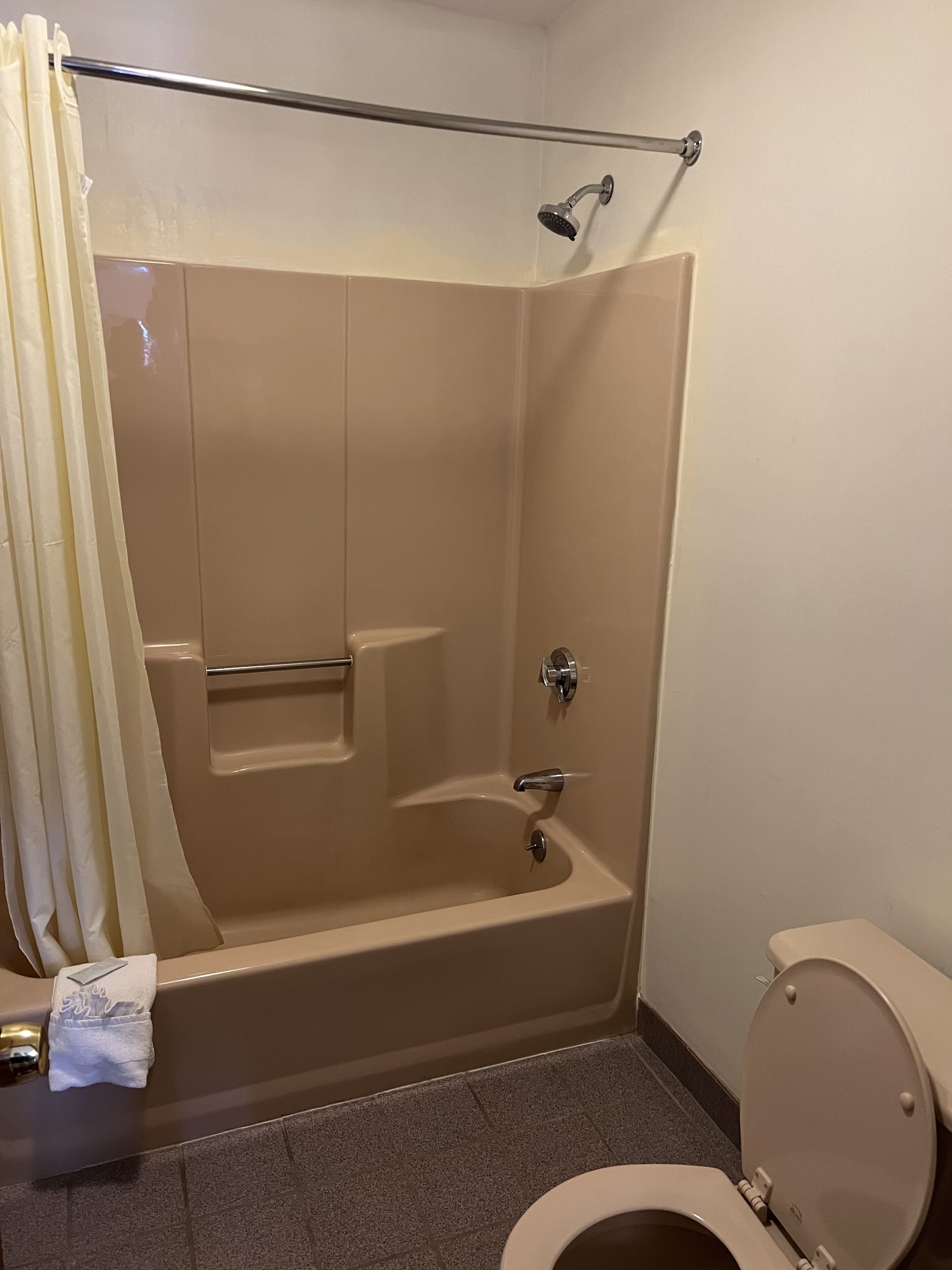 Bañera con ducha, cabezal de ducha tipo lluvia