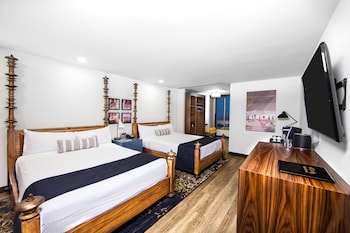 In-room safe, blackout drapes, iron/ironing board, free WiFi at El Cortez Hotel and Casino - 21 and Over