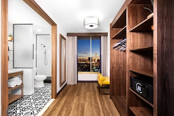 In-room safe, blackout drapes, iron/ironing board, free WiFi at El Cortez Hotel and Casino - 21 and Over