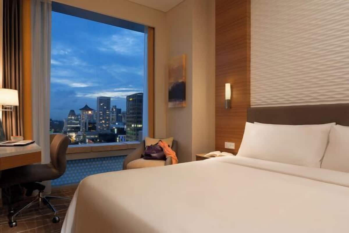 In-room safe, desk, blackout curtains, iron/ironing board