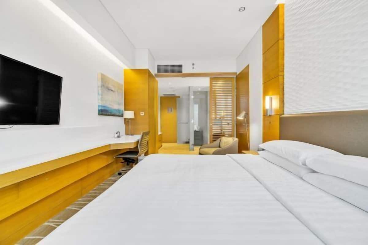 In-room safe, desk, blackout curtains, iron/ironing board