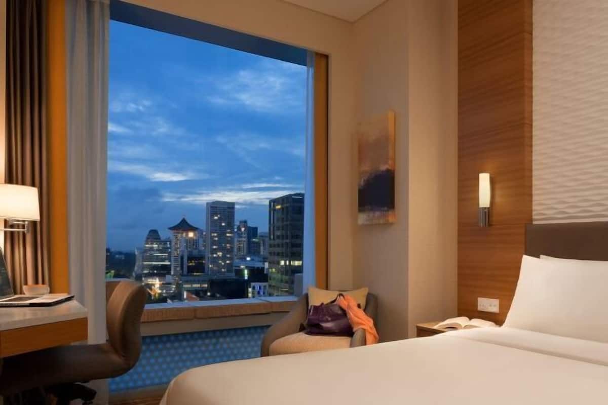 In-room safe, desk, blackout curtains, iron/ironing board
