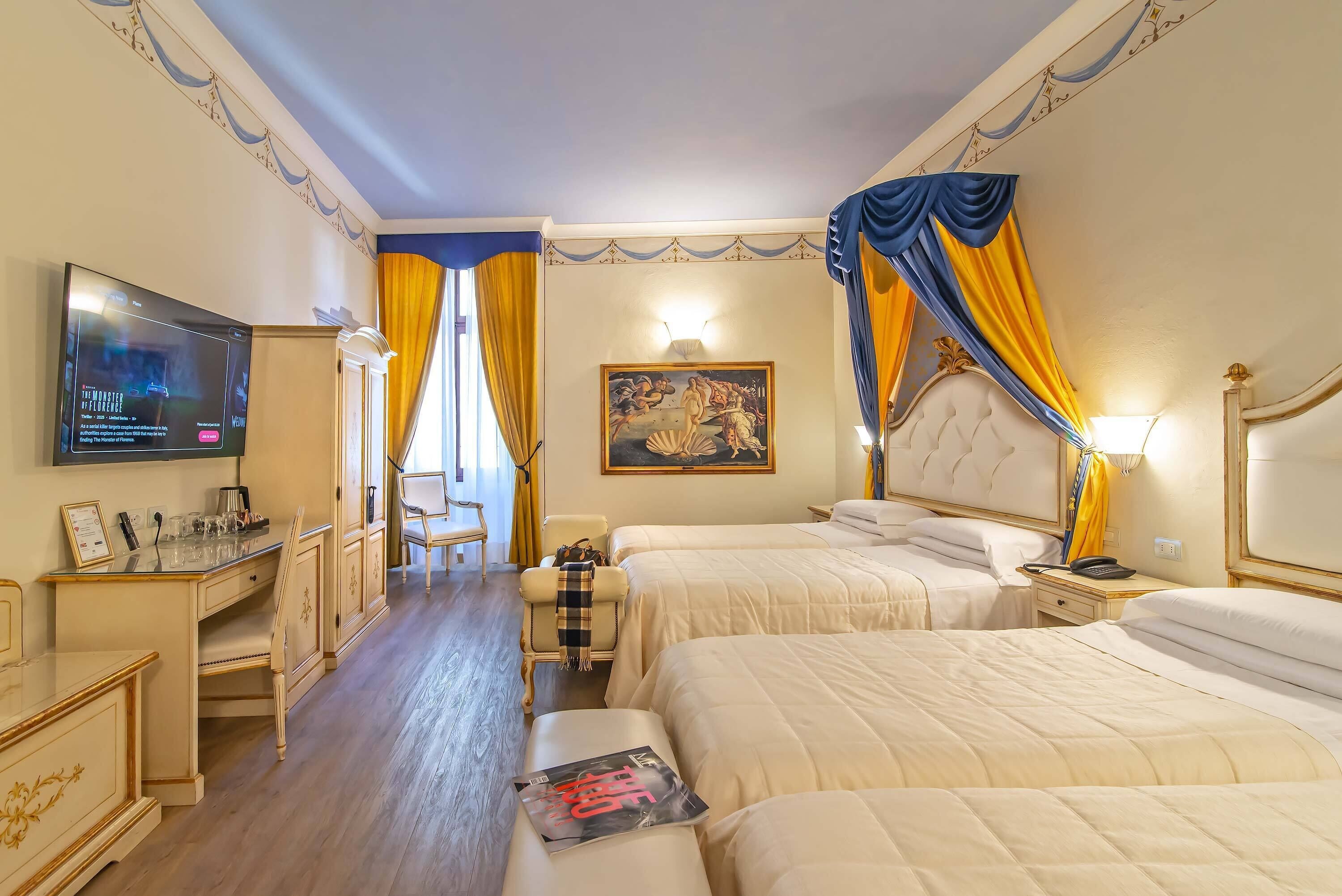 Standard Quadruple Room | Premium bedding, minibar, in-room safe, desk