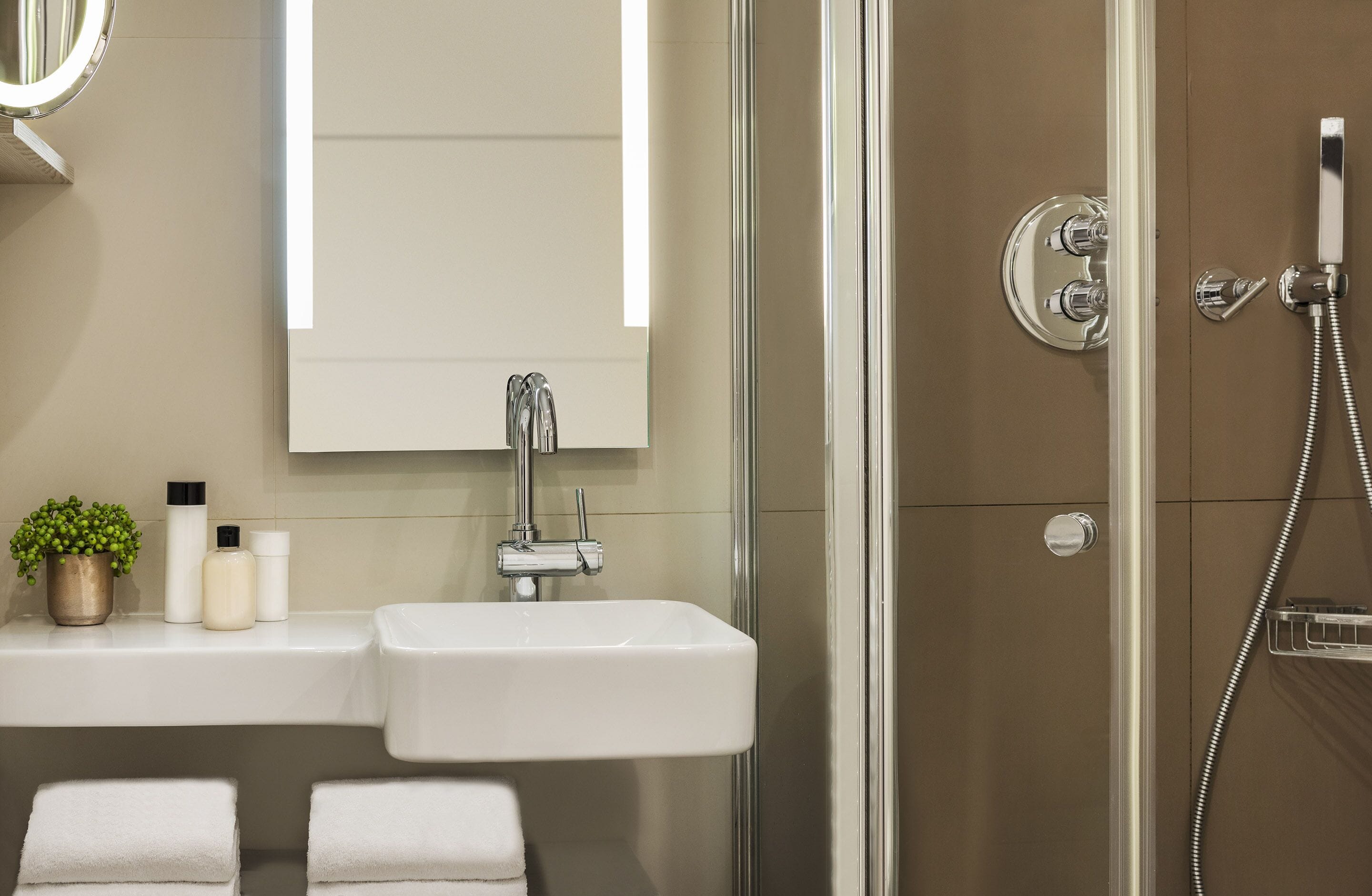 free toiletries, hair dryer, bathrobes, slippers