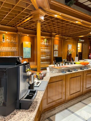 Daily buffet breakfast (EUR 16 per person)