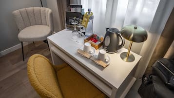 In-room safe, desk, blackout curtains, iron/ironing board