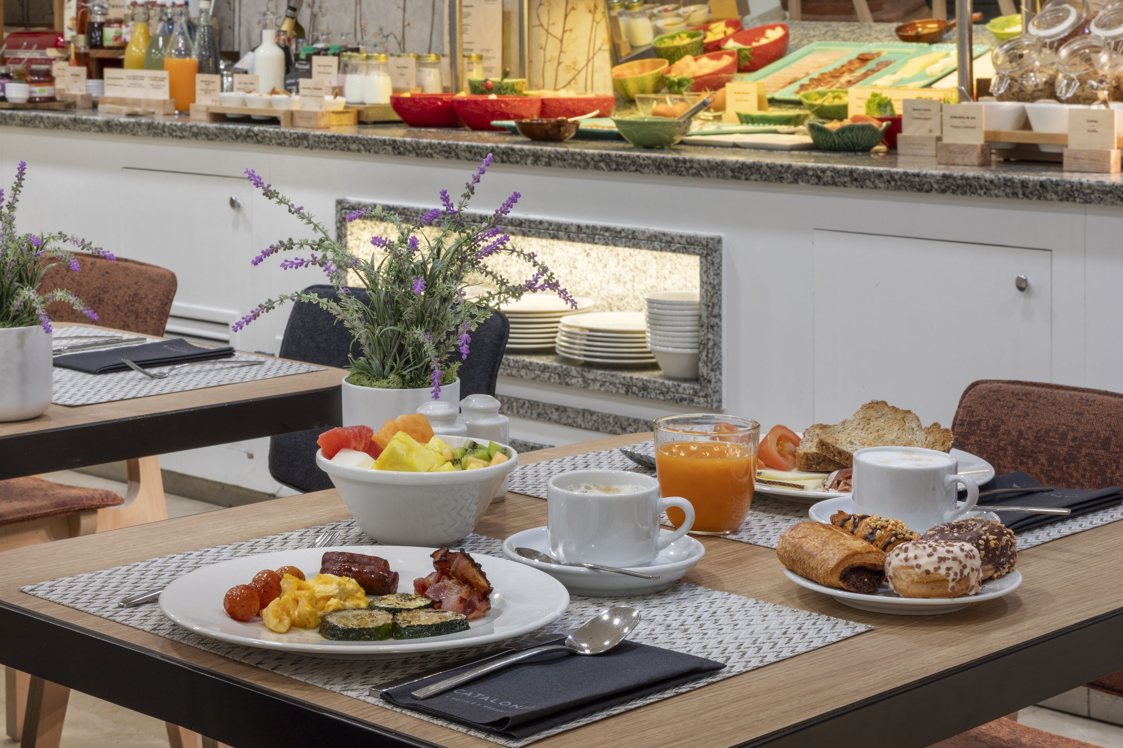 daily buffet breakfast (eur 23 per person)