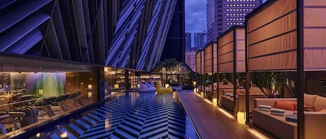 Outdoor pool, open 6:00 AM to 10:00 PM, free pool cabanas