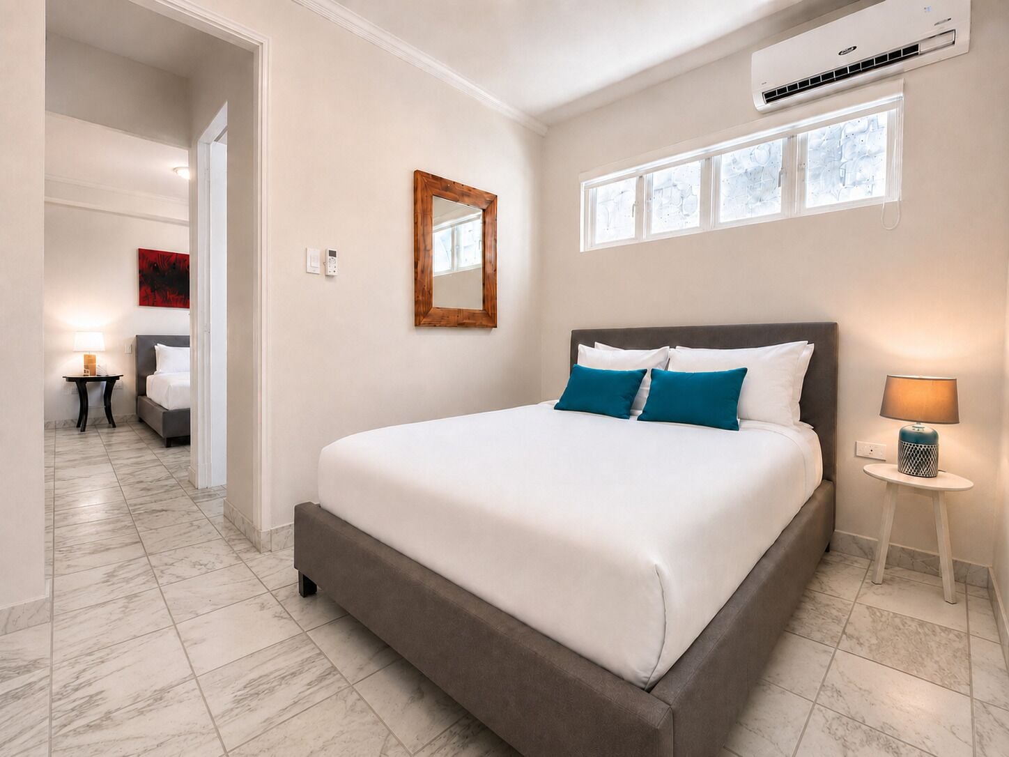 The Family | Down comforters, individually decorated, individually furnished