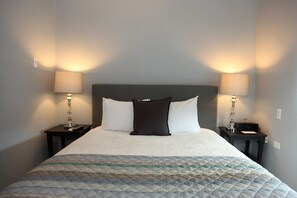 Down comforters, individually decorated, individually furnished, desk