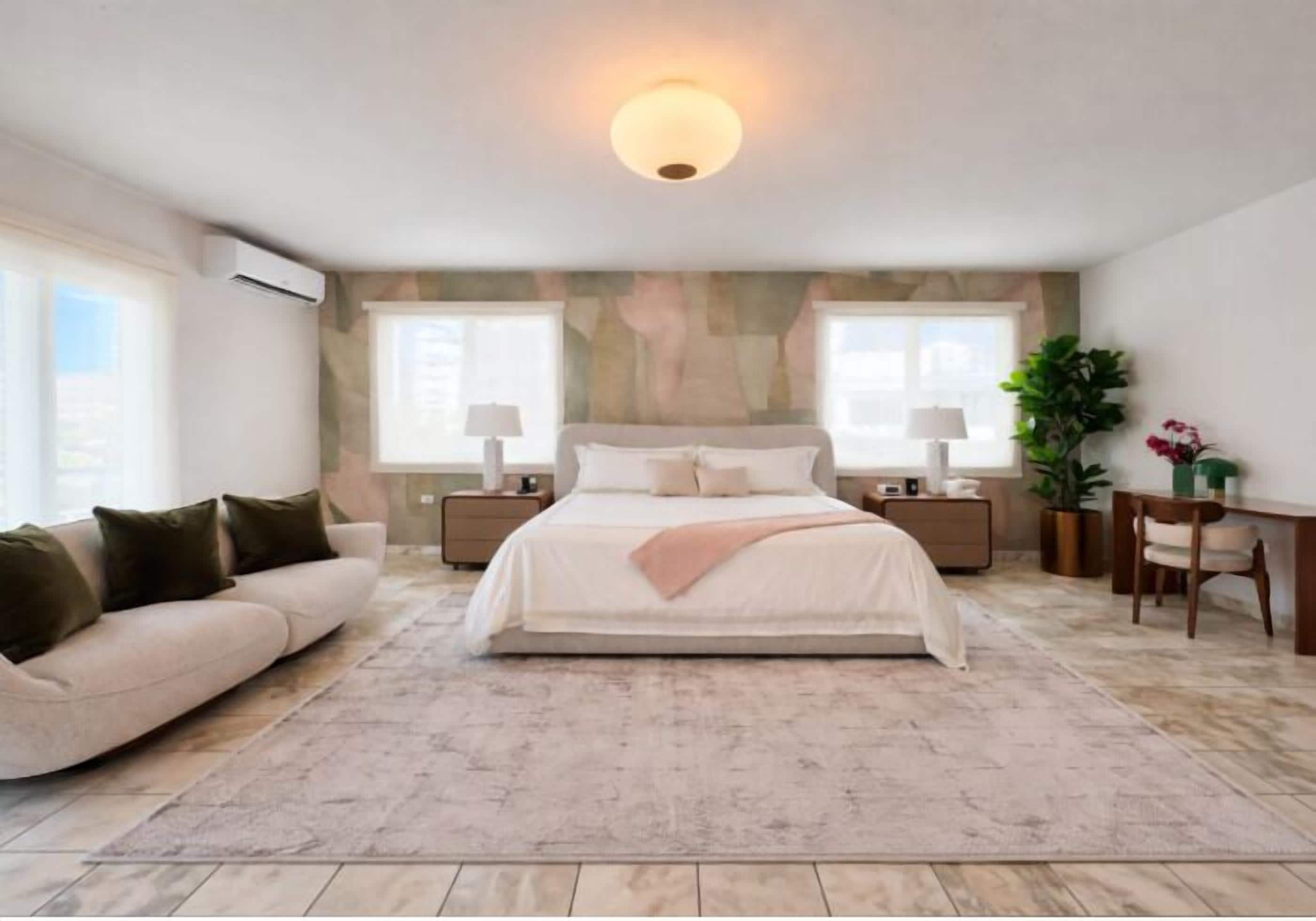 Ocean King Penthouse | Edredons de pluma, individualmente decorados, individualmente mobiliados