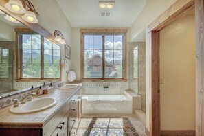 Townhome, 2 Bedrooms | Bathroom | Shower, designer toiletries, hair dryer, towels - Mountain Thunder Lodge, A Vail Resorts Property (Breckenridge)