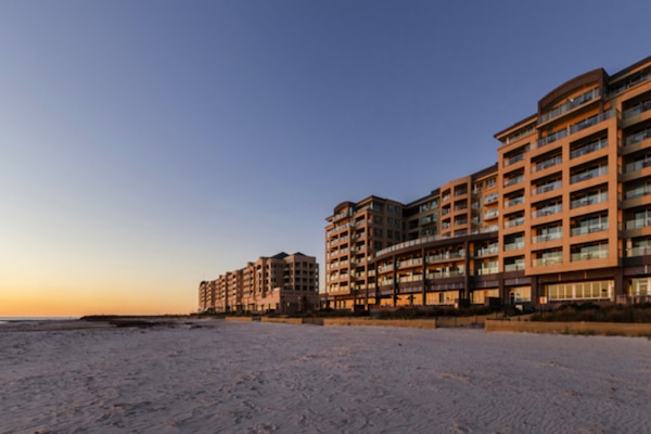 On the beach, white sand