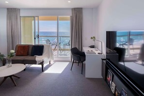 Premier Apartment, 2 Bedrooms, Ocean View (No Housekeeping) | In-room safe, cribs/infant beds, WiFi, bed sheets