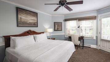 Classic King | Premium bedding, in-room safe, blackout drapes, iron/ironing board