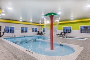 Indoor pool, open 7:00 AM to 11:00 PM, sun loungers - Super 8 by Wyndham Winnipeg East MB (Winnipeg)