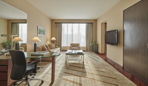 Regency, Suite, 1 King Bed | Living area | 40-inch LCD TV with satellite channels, TV, iPod dock - Hyatt Regency Mumbai (Mumbai)