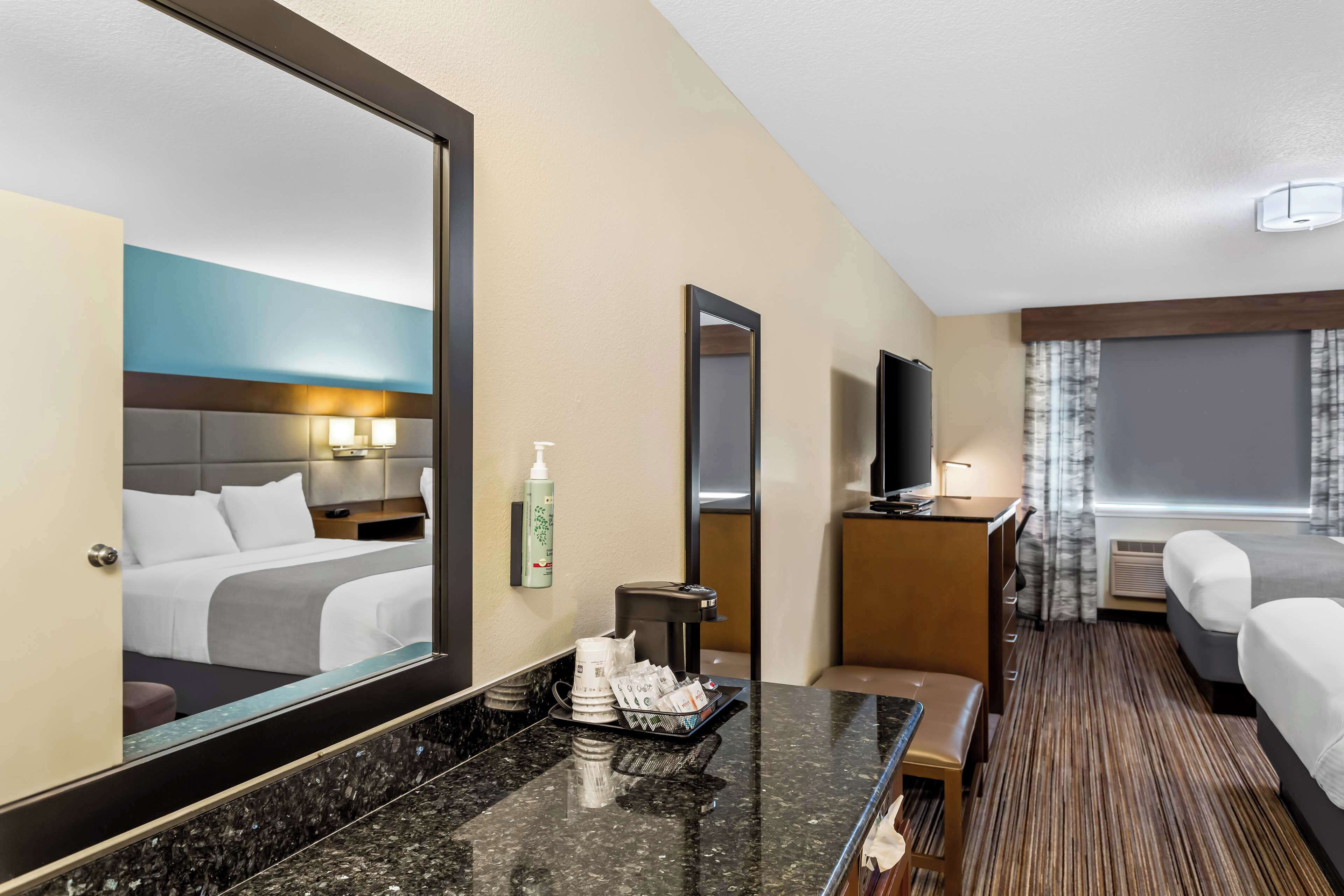 Desk, iron/ironing board, free cribs/infant beds, rollaway beds