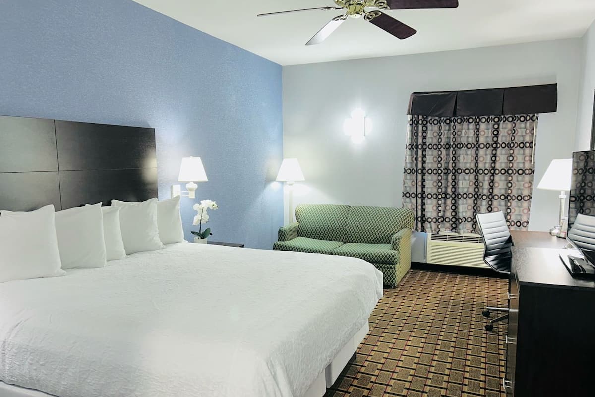 Premium bedding, down comforters, pillowtop beds, desk