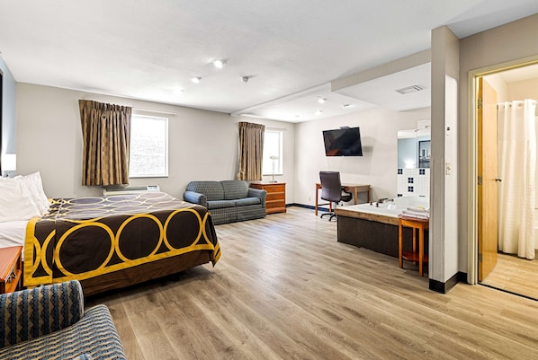 Studio Suite, 1 King Bed, Non Smoking | Desk, iron/ironing board, free cots/infant beds, rollaway beds